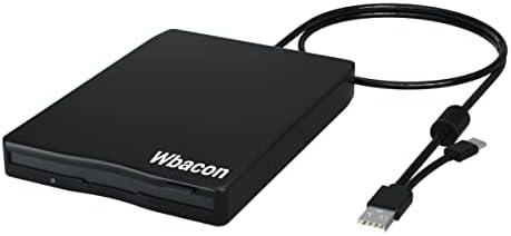 Wbacon Двоен интерфејс3. 5 USB Надворешен Дискета Диск Пренослив 1.44 MB FDD за КОМПЈУТЕР WINDOWS XP 7 8 10 11.USB3. 0&засилувач; Тип Ц