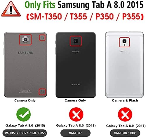 Угоказа За Samsung Galaxy Таб А 8.0 Случај SM-T350 2015 Модел 8 инчен Таблет, Стп Кожа Анти-Гребење Лесен Флип Стенд Случај Со Пенкало/Картичка