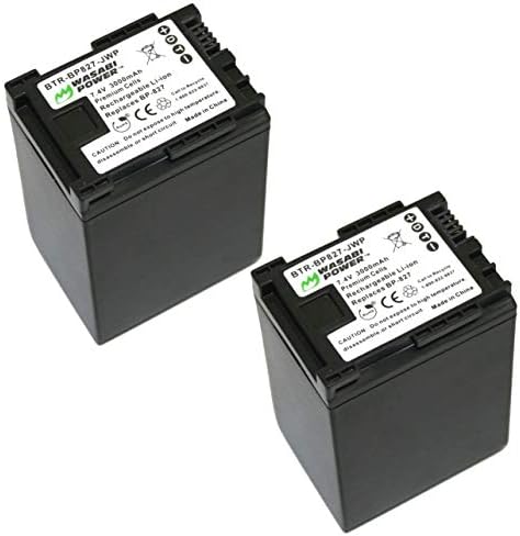 Батеријата за напојување Wasabi за Canon BP-827 & Canon HF G10, HF G20, HF M30, HF M300, HF M31, HF M32, HF M40, HF M400, HF M41, HF S10, HF
