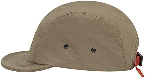 Clape Retro Short Bill Hat Trucker 5 панел бејзбол капа, случајно рамен капаче капаче, тато капи, прилагодливо Snapback Sun Cap
