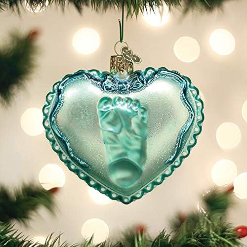 Божиќни украси на стариот свет стакло за стакло на бебето разнесени украси за елка