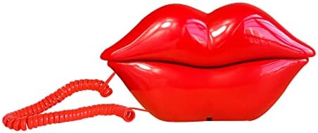 Телефонски усни, Бентак Новини Поледи телефон за дома/канцеларија/продавници/декор за забава, вистински жичен смешен уста за цртани филмови