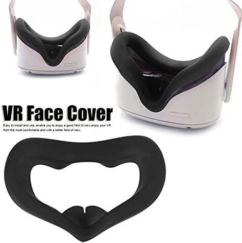 VR Маска за силиконски капаци на лицето, заштитете за заштитете за очите Покрие за лично подлога за подлога за подлога за окулус Quest2 VR слушалки