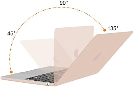 Mosiso компатибилен со MacBook Air 13,6 инчи кутија 2022 2023 A2681 M2, Faux Suede Leather Laptop Laptop Sneove со мала торба и тврда кутија