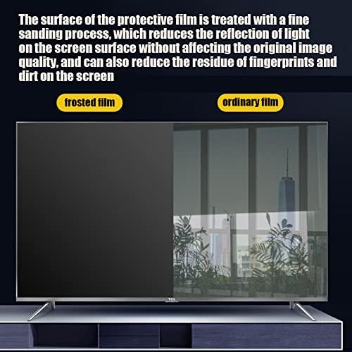 32 ”-75” анти-сјај против грешки ТВ-екранот за заштита на сино светло кристално чиста екран филм, отпорен на отпорен на прашина и
