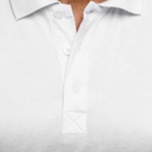 Машки редовни вклопувања за голф Поло кошули со кратки ракави Тенок фит копче до маици летни обични тениски маици со тенис