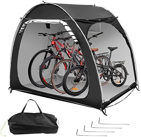 Големо складирање на велосипед, со велосипедски шатор за велосипеди, водоотпорен шатор за складирање, преносна алатка за засолниште за велосипеди