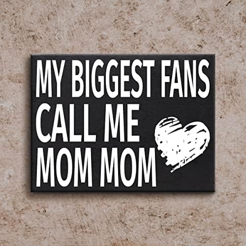 Enенигемс Моите најголеми обожаватели ме нарекуваат мамо мама дрвена знак, подароци за мама, подарок за мајка, декор на полица и виси wallидови,