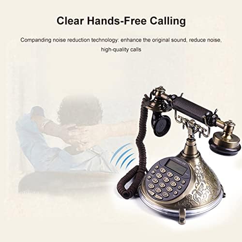 Myaou Vintage телефон, гроздобер антички стар телефон, FSK и DTMF Home Fich Grandle Corndere Telephone Hands без раце без раце без раце