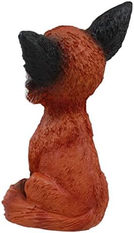 Подароци и декор Ebros Синистични миленици колекционер Teehee Grinning Sly Fox Figurine 4.25 H црвена лисица фигура