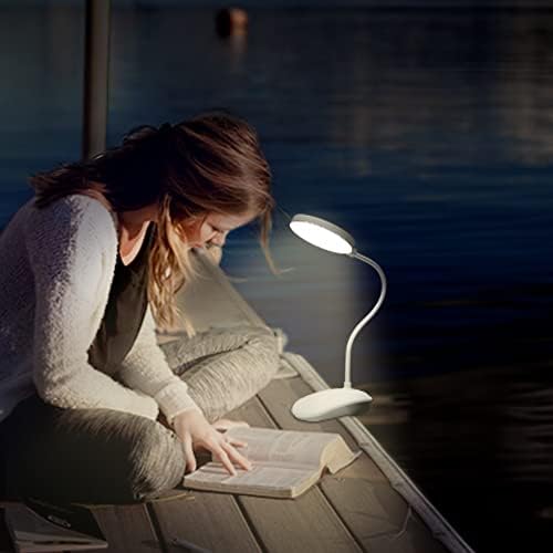 Клип На Светилка За Читање На Светлина,24 LED Usb Книга Светилка со 3 Режими На Бои 3 Осветленост, Заштита На Очите Стегач