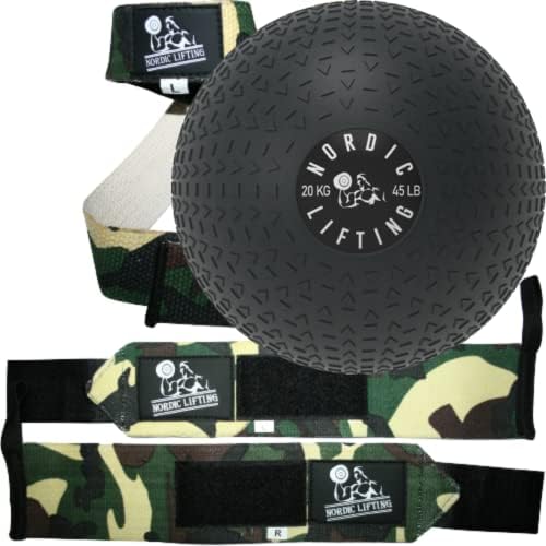 Пакет за обвивки и ленти за кревање - Зелен пакет со камо со слем топка 45lb