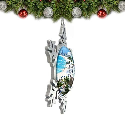 Умсуфа Мексико Канкун Божиќен украс за украсување Дрво за кристал метален сувенир подарок