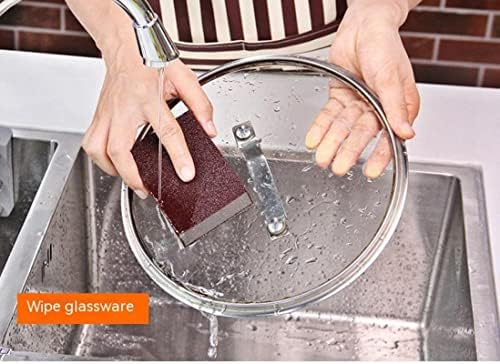 Prismparts Emery Sponge Ship - кујна четка за миење садови за миење садови - отстранување на 'рѓа Абразивен блок на сунѓер - четка за чистење