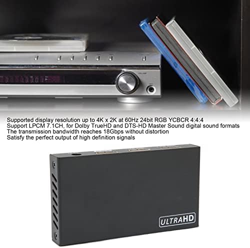 HD Мултимедијален Интерфејс Сплитер 1 во 2 Од 4Kx2K на 60hz 18gbps Пропусен Опсег Прекинувач ЗА PS3 ТВ Плеер 100-240V