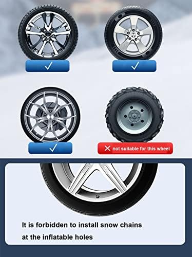 Универзални синџири на снежни ланци за влечење на гуми против лизгање на ланци со губени ланци за губење на гуми за автомобили SUV, преносни