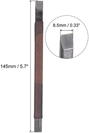 Uxcell дрво длето за резба со нож, 8,5 мм манган челик рамен врв за обработка на дрва за обработка на дрвени производи од 145мм должина со