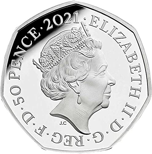 2021 Де Вини Колекцијата POOH PowerCoin Winnie Poo и пријатели Дизни Сребрена монета 50 Пенс Обединетото Кралство 2021 Доказ