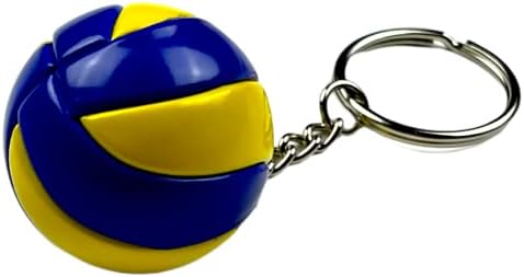 Одбојка за клучеви, 5 парчиња кожа во затворен дизајн на топка украс реалистична новинска сувенир шарм подароци