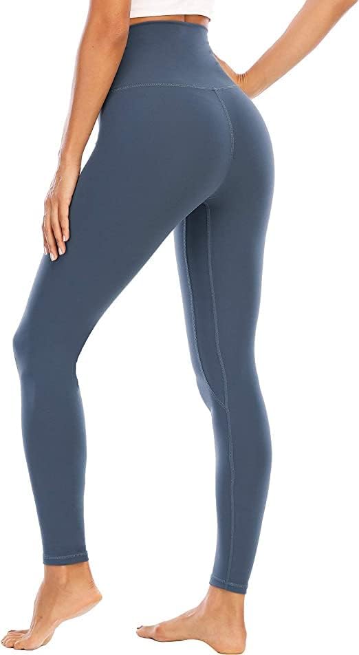 Mainstar Women Buttery Soft Yoga Legging, високи половини јога панталони со џебови, тренинг за контрола на стомакот што работи хеланки за