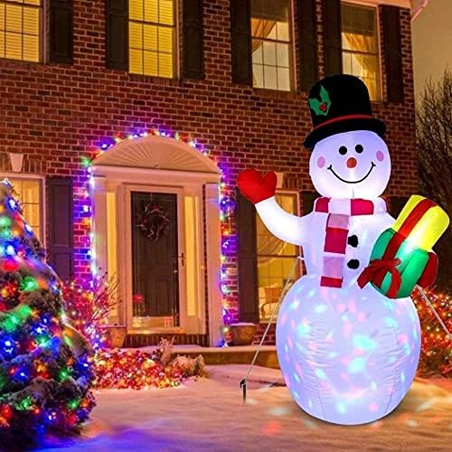 Божиќни надувувања Снежен човек, 5 -ти Божиќни надувувања на надувување дуваат украси во дворот, Снежана Божиќна надувување со