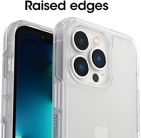 OtterBox iPhone 13 Про Симетрија Серија Случај-ЈАСНО, ултра-елегантен, безжично полнење компатибилен, подигнати рабови заштита на камерата