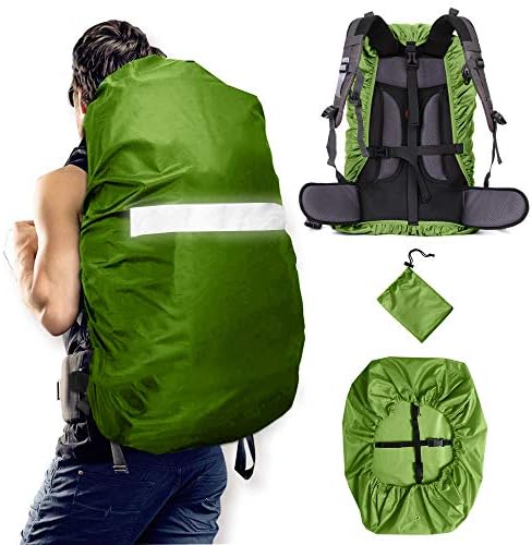 WSZCML ранец на ранец на дожд Надграден водоотпорен капак на ранецот со прилагодлива вкрстена лента и засилен слој за пешачење за кампување