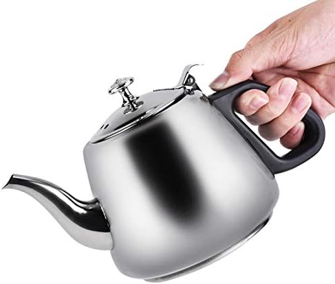 1,5L/2L чајник од шпорет од не'рѓосувачки челик, лисја чај кафе сад со чај со топла вода со топла вода со филтер отстранлив инфузер шпорет Топ чајни котелки