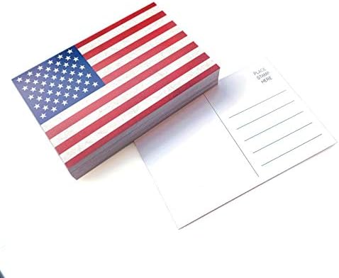 Патриотска американска разгледница RXBC2011, знамето на Соединетите Американски Држави Гроздобер разгледници пакет од 100