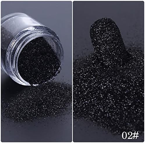 Полски лак во прав во прав црна предиво во прав бел starвезда Снег стопење во прав црн шеќер во прав декорација на нокти