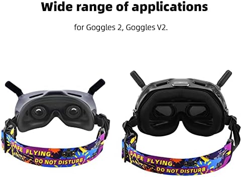 Шарена лента за глава за очила DJI Avata 2 / FPV очила V2 Очила прилагодливи совети за безбедност на летот на главата Quadcopters Додатоци за беспилотни летала
