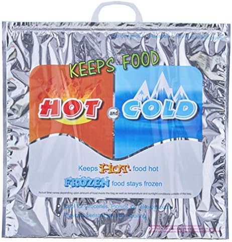 Superio топла и ладна изолирана торба за складирање на храна за замрзнати предмети и топли предмети, вклучувајќи торби за ручек и кеси