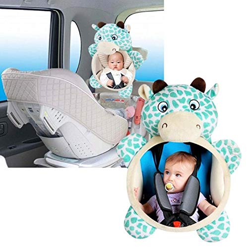Нов автомобил заден монитор за безбедност на бебето за задно седиште за задно седиште за ретровизори, корисно прилагодливо новороденче