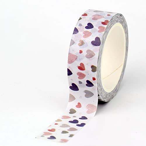 Kkonion Cute Valentine Love Heart Heart Model Washi Tape Scrapbooking Planner Leadys Masking Tape канцелариски материјал