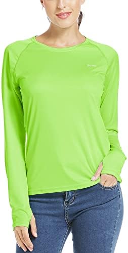 Вилит женски UPF 50+ кошула за заштита од сонце со долг ракав SPF UV кошула, осип чувар, пливање пешачење за риболов врвови лесен