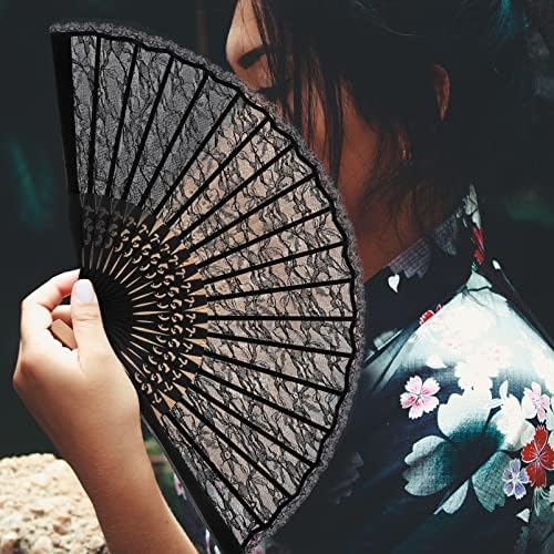 Didiseaon Ретро декор fansубители на хартија рачни јапонски вентилатор за преклопување викторијански рачни обожаватели Исклучителна двојна