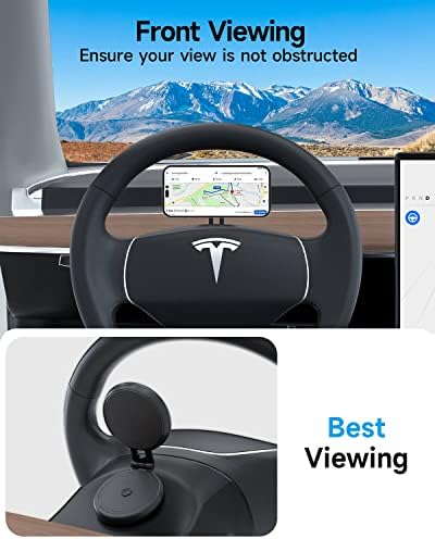 Тесла Телефон Монтирање, Магсафе Автомобил Планината За Тесла Модел 3 Модел Y, Преклопен Скриени Магнетни Телефон Монтирање Одговара