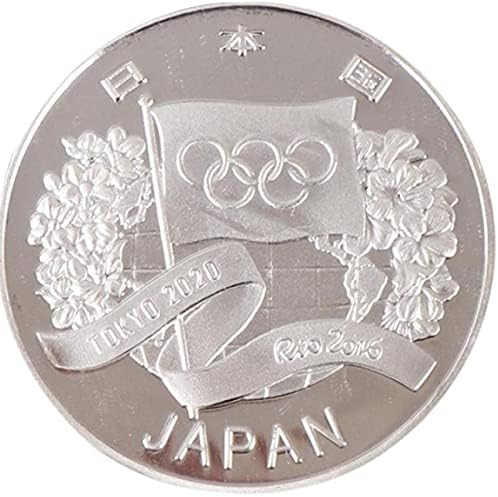 Туспер 2020 Јапонија Олимписка игра сребрена позлатена комеморативна монета сувенир предизвик колекционерска колекција подарок