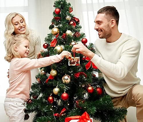 ПЕТЦЕ Слика Рамка Божиќни украси 2022 Божиќна семејна рамка за сликарство за украси за новогодишни украси за елка, персонализиран