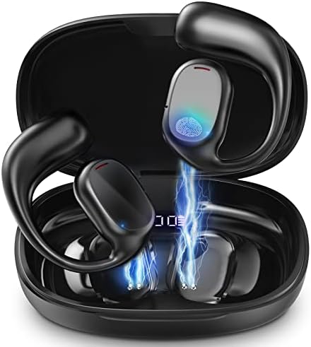 Зрухиг Отворени Слушалки За Уши, Bluetooth 5.3 Слушалки Со Микрофон Водоотпорни Безжични Слушалки Извонреден Врвен Звук За Трчање, Одење И Вежбање