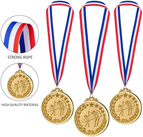 Абаокаи 12 Парчиња Златни Медали За Детски Спортски Одбојкарски Игри, Забави, 2 Инчи