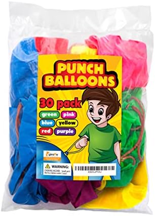 30-Пакет Неонски Удар Балони јас Удар Балони Партија Фаворизира За Деца Јас Тешки Удирање Балони Со Гумени Ленти јас Удирање Балони За