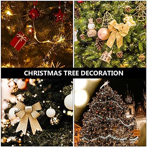 12 парчиња стакло од стакло од мраз елка што висат приврзоци Божиќни декоративни материјали