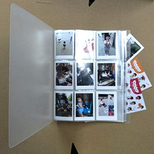 ИМИКЕЈА 3 инчи 9 решетки со фото албум Вертикален транспарентен мат вметнете слика албум за албуми за чување билети за складирање на фотографии за декор на фотограф