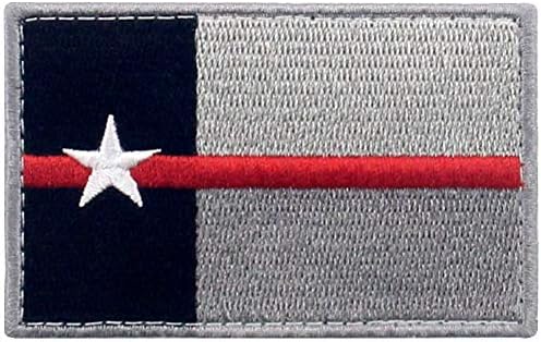 Ембао тактичко знаме на Тексас Тенки сина линија лепенка извезена морална апликација за прицврстувач за прицврстувачи на кука и јамка амблем