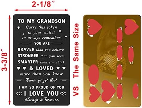 Ден картичка на внуците на внуците - Секогаш запомнете дека сте похрабри отколку што верувате - ги сакам подароците за матура на
