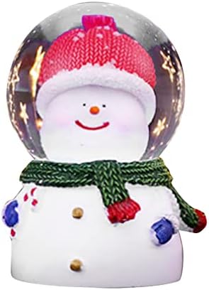 Божиќна Кристална Топка, Осветлена Со Смола Божиќен Глобус Декор Напојувањето На Батеријата Се Испорачува Реално За Украсување На Домот