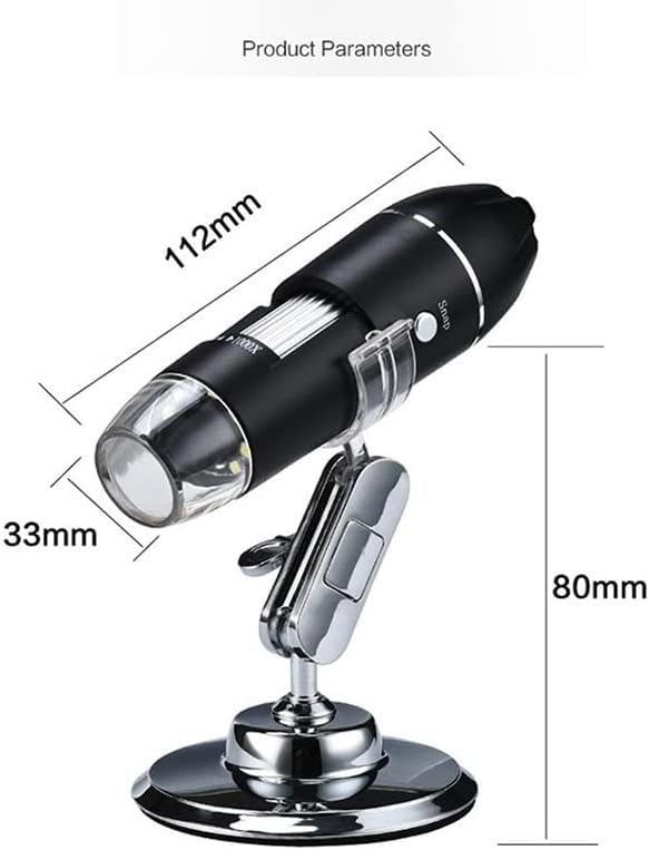 Додатоци за микроскоп за возрасни деца 1000x 1600x USB 8led микроскоп рачен преносен дигитален микроскопемагнификатор