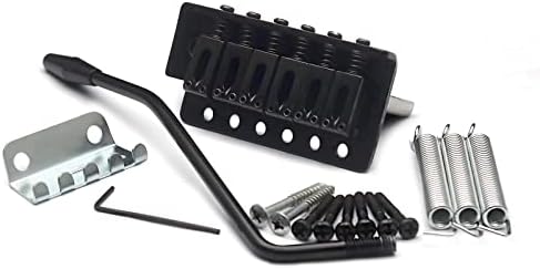 Saphue 52.5 mm гитара Stratocaster Tremolo Bridge поставен за Fender Strat Squier Electric Guitar замена црна