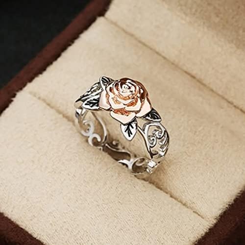 Свадбените прстени на Јисту за жени го испуштаат розовиот прстен антички електронски женски прстен во пет големини
